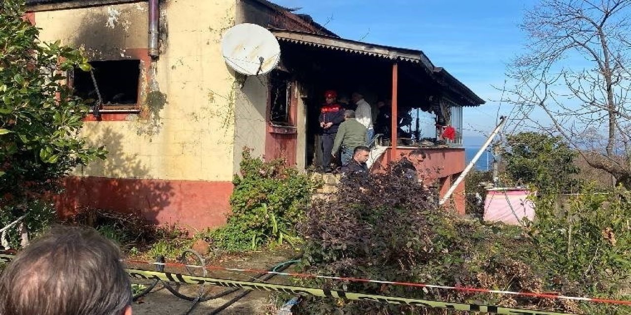 Trabzon'da evde çıkan yangında 1 kişi öldü