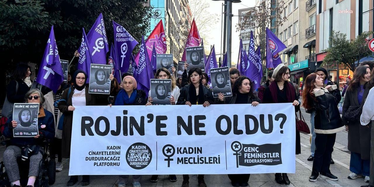 Kadınlardan "Rojin Kabaiş'e ne oldu?" eylemi