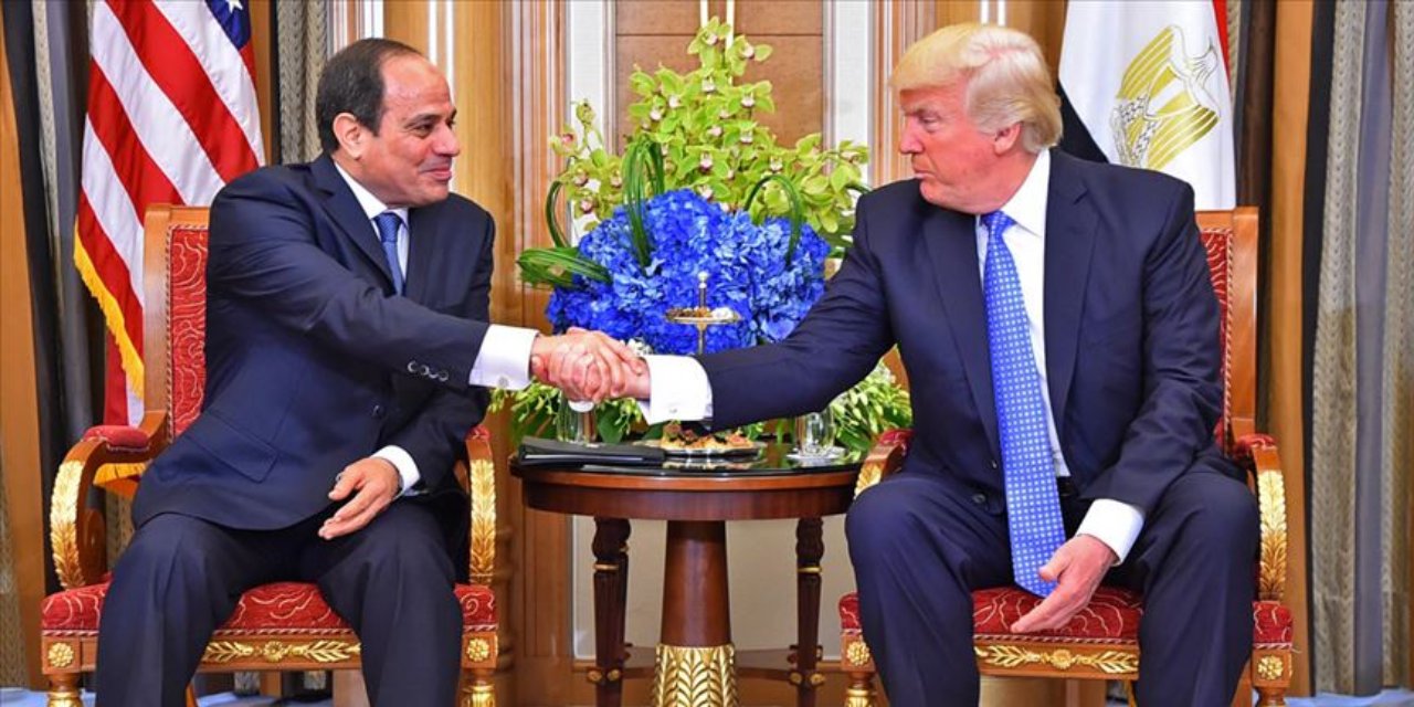 Filistinlileri Mısır'a göndermek isteyen Trump Sisi'yle görüştü