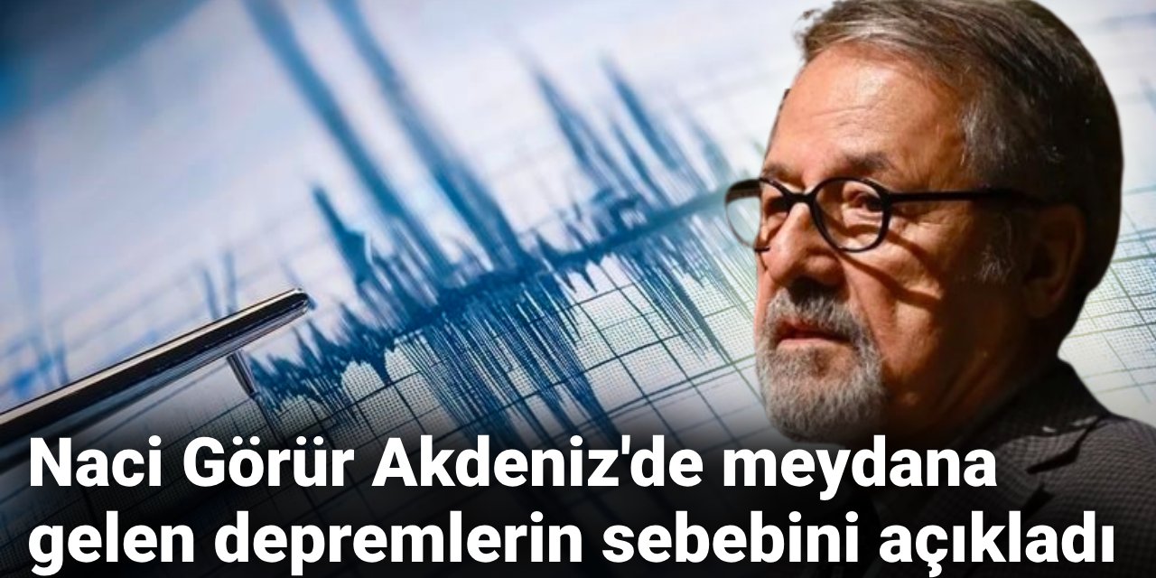 Prof. Dr. Naci Görür Akdeniz'de meydana gelen depremlerin sebebini açıkladı