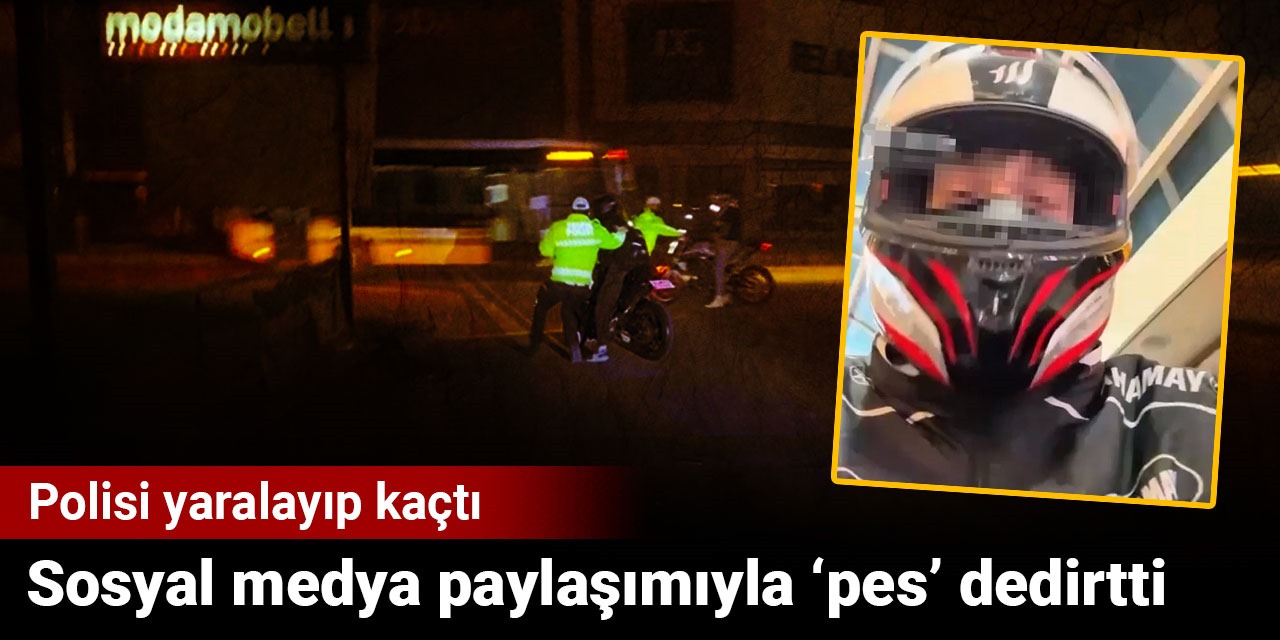 Polisi yaralayıp kaçtı, bir de sosyal medyada paylaştı