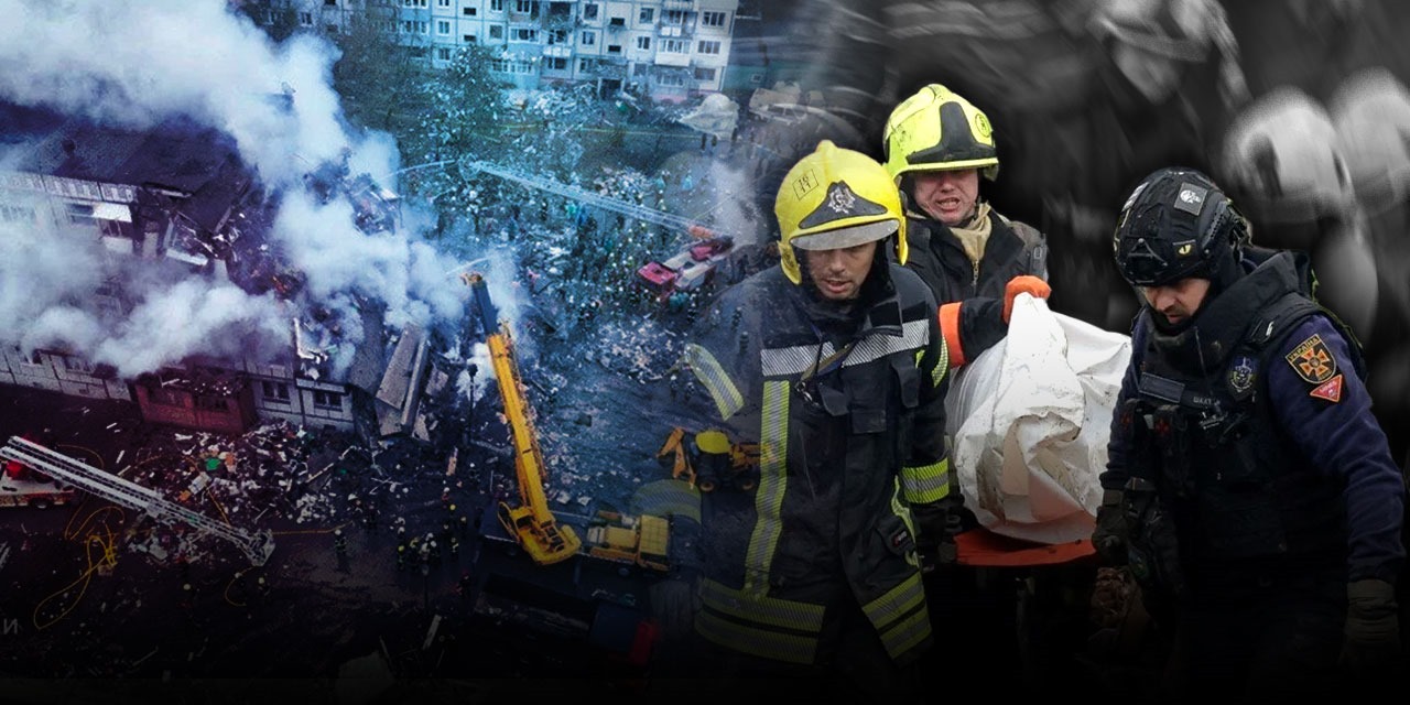 Kiev'de Rus füzesi bir yatılı okulu vurdu: En az 15 kişi can verdi