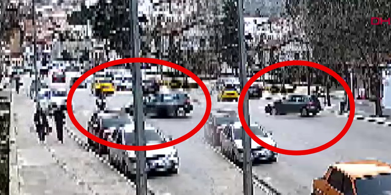 U dönüşü yapan araca çarpan motor takla attı