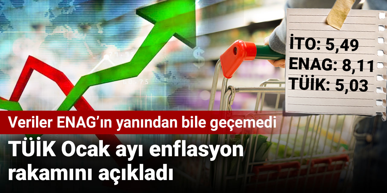 TÜİK Ocak ayı enflasyon rakamını açıkladı