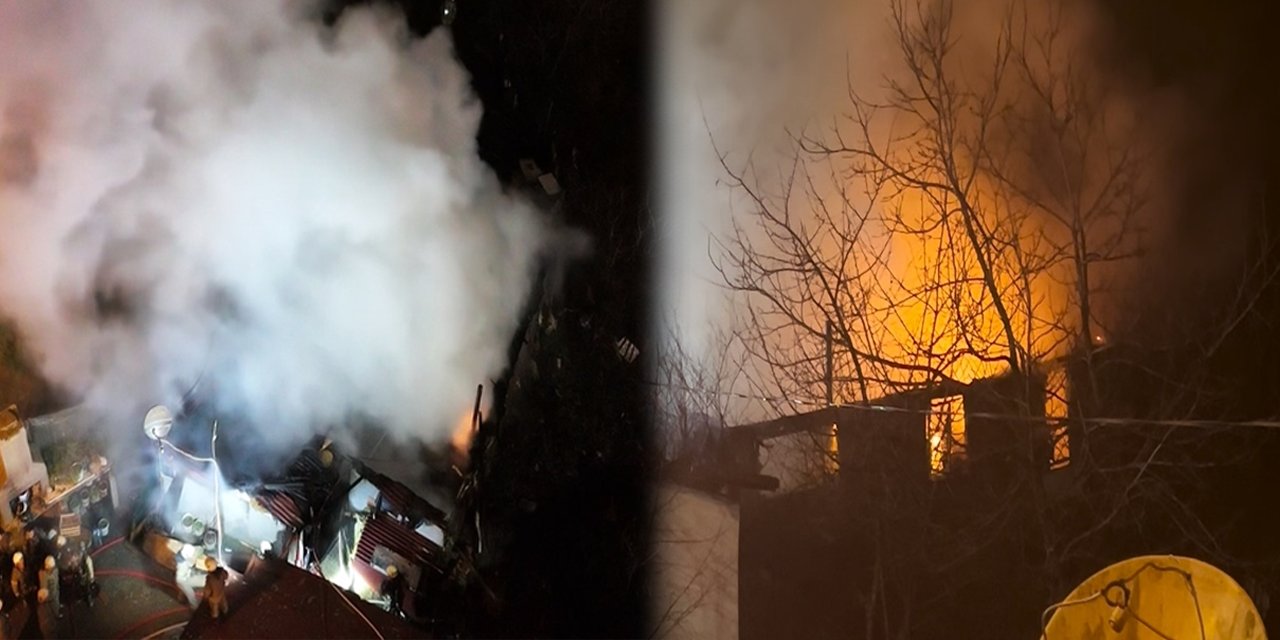 İki katlı evde patlama! Çevre binalar tahliye edildi