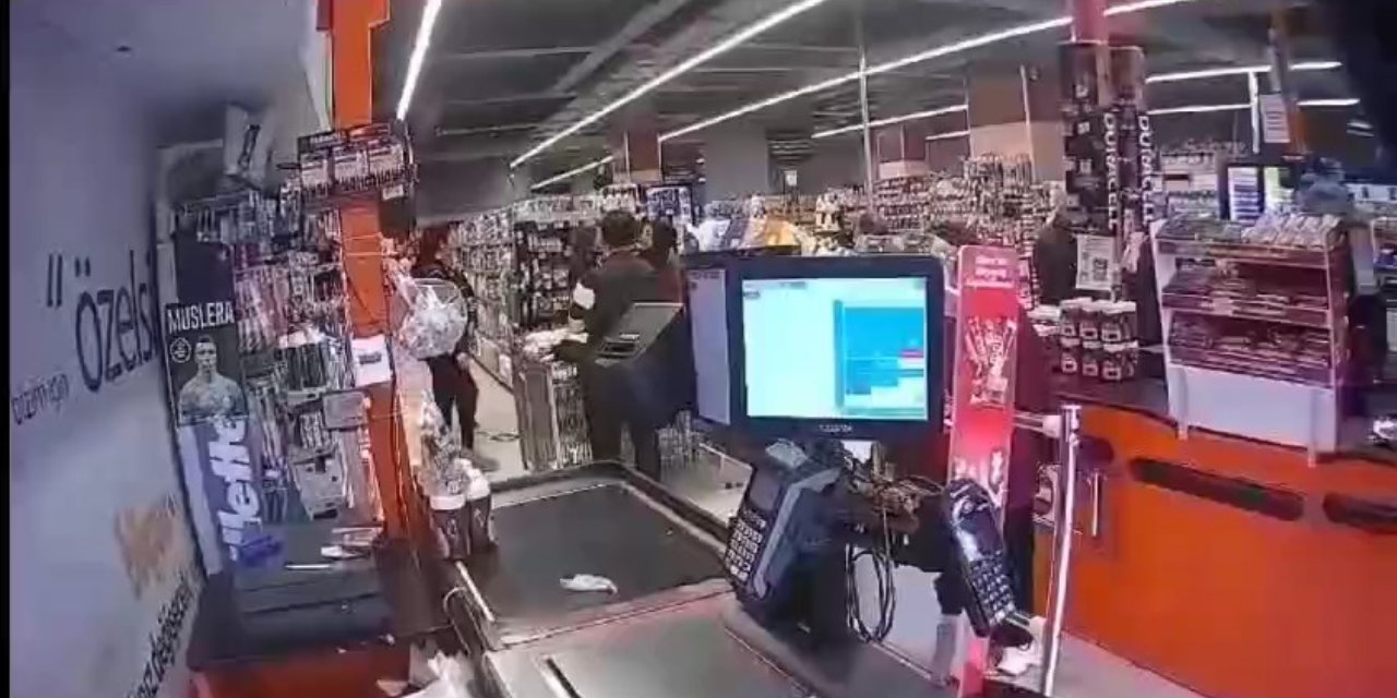 İşten çıkarılan market çalışanı ortalığı darmaduman etti