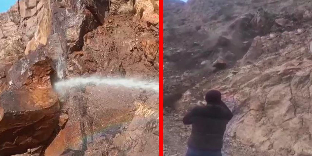 İtfaiye su sıka sıka dağın yamacını indirdi