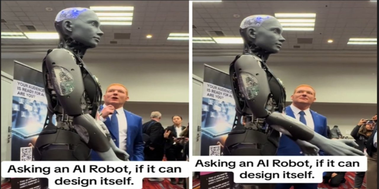 Yapay zeka robotuna kendisini tasarlayıp tasarlayamayacağı sorulduğunda verdiği cevap korkunçtu