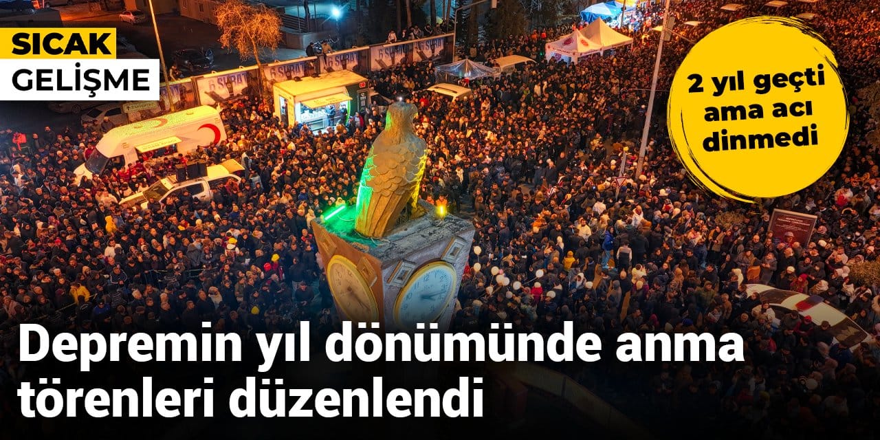 Depremin yıl dönümünde anma törenleri düzenlendi