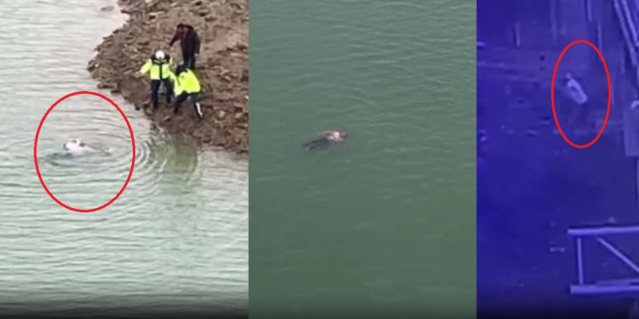 Viyadükten baraj gölüne atladı: Jandarmanın attığı bidonlarla kurtuldu