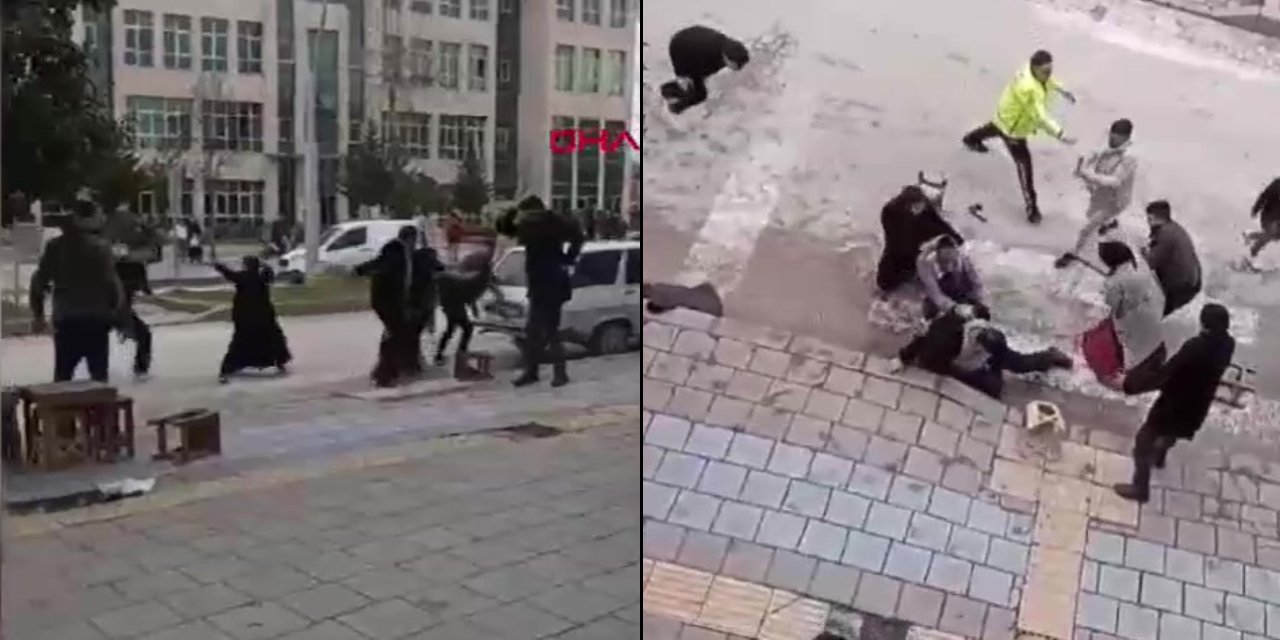 Tokat'ta adliye önünde meydan muharebesi