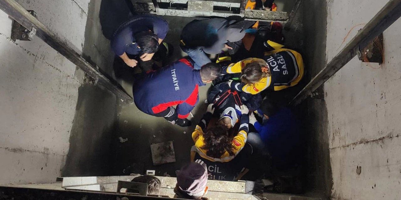 Asansör boşluğuna düşen inşaat işçisi hayatını kaybetti