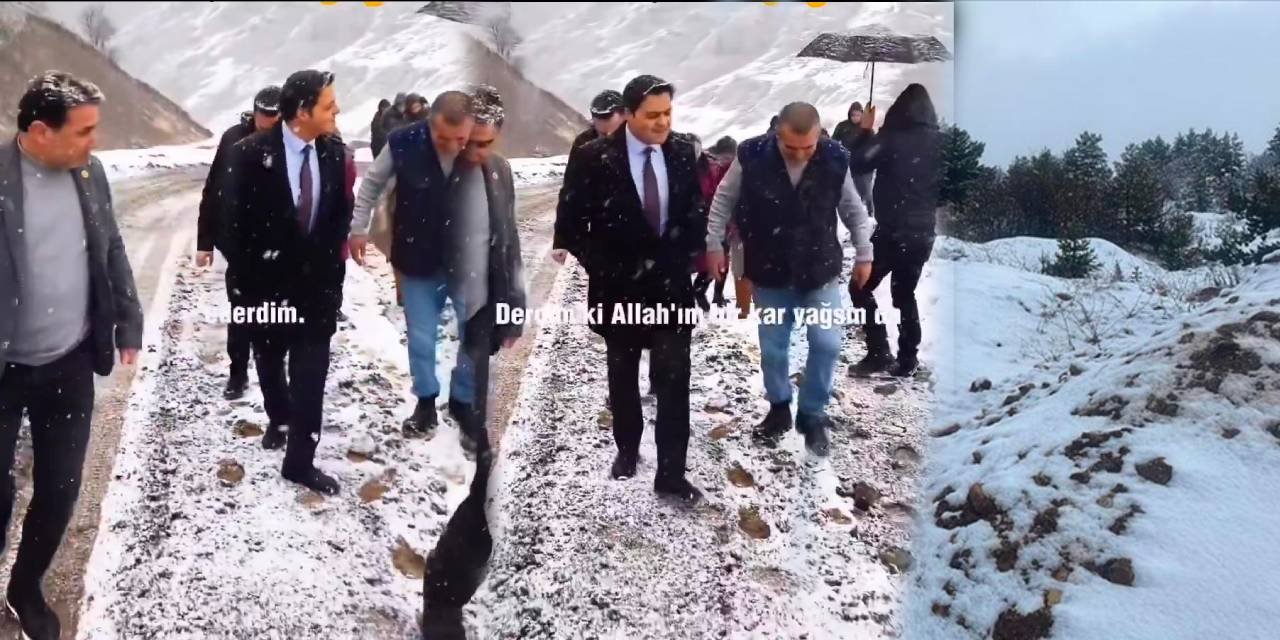 İzmirli kaymakamın 'kar duası' kabul olmuş