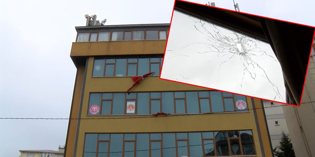 Kartal'da dernek binasına uzun namlulu silahla saldırdı