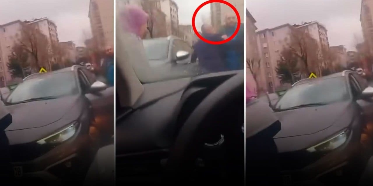 Bu da 'ters yön' magandası... Küçük çocuk çığlık çığlığa ağladı!