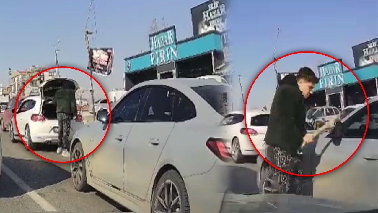 Ankara'da beyzbol sopalı trafik kavgası