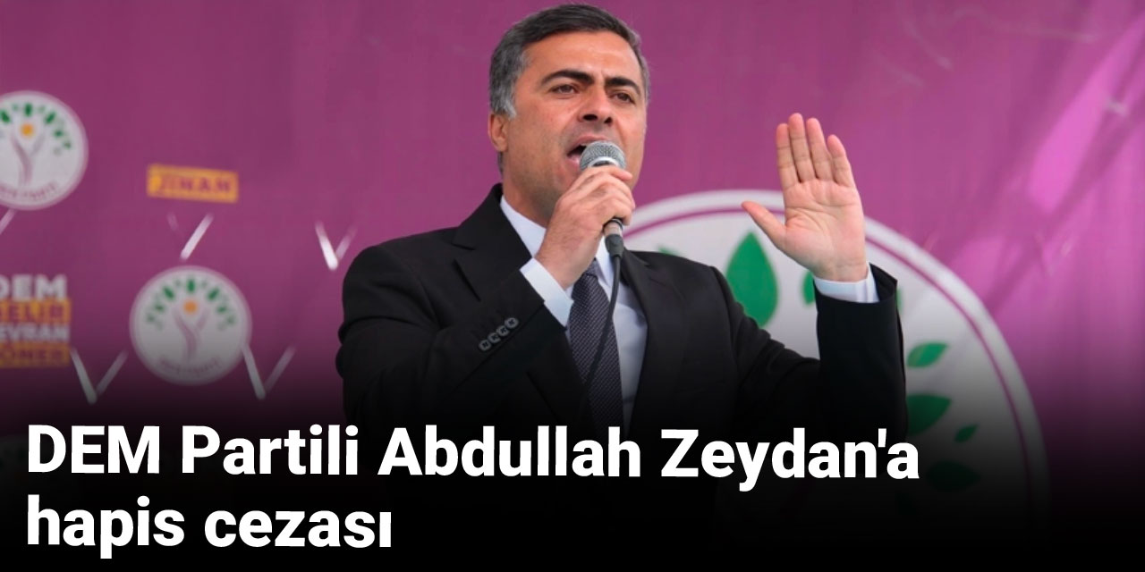 DEM Partili Abdullah Zeydan'a hapis cezası