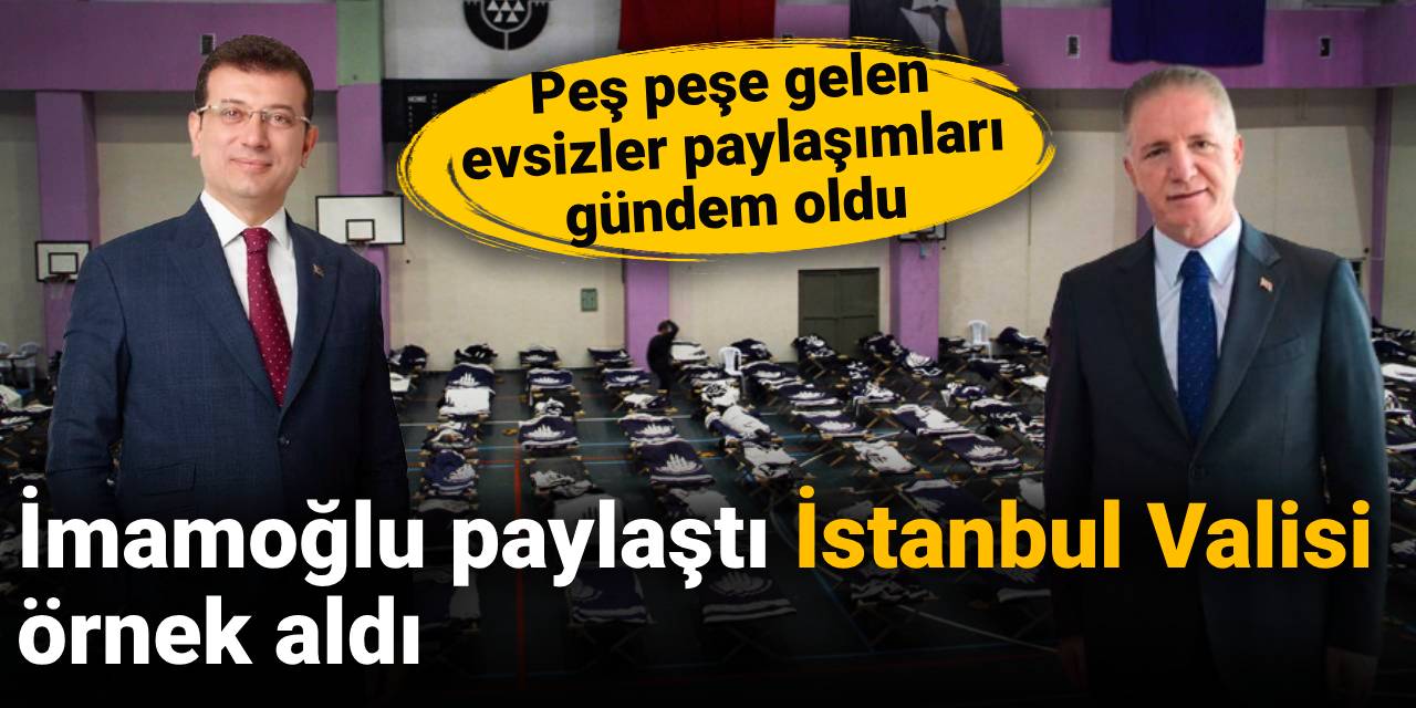 İmamoğlu paylaştı: İstanbul Valisi örnek aldı