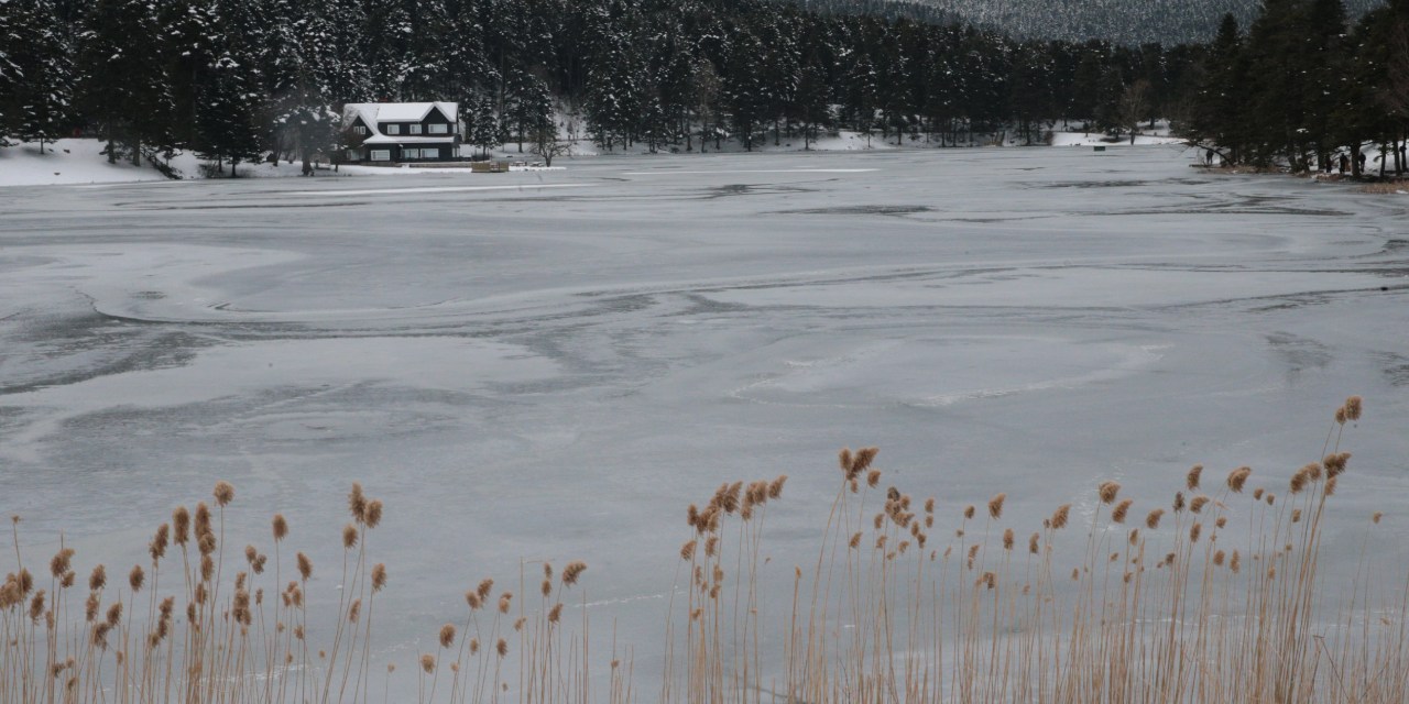 Bolu’nun beyaza bürünmüş cenneti: Gölcük Tabiat Parkı