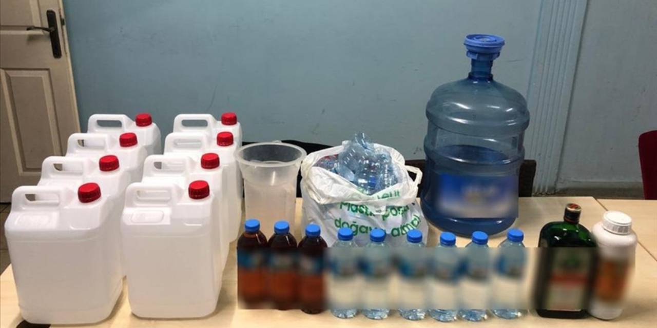 Sahte içki operasyonunda 5 gözaltı