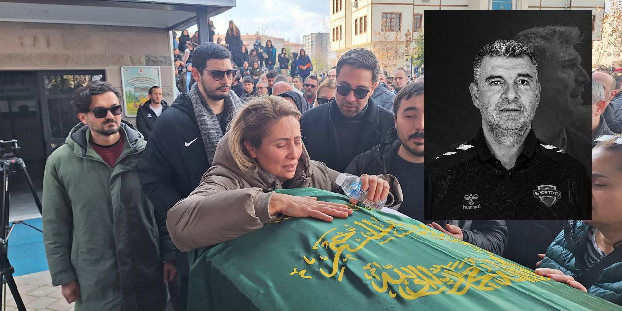 Hentbol maçında kalp krizi geçiren antrenör son yolculuğuna uğurlandı