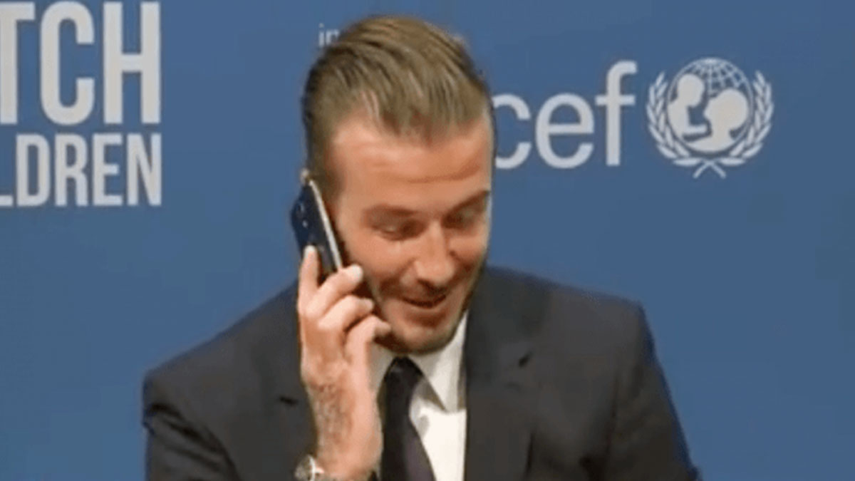 Beckham direksiyon başında telefonla konuştu: 6 ay men yedi