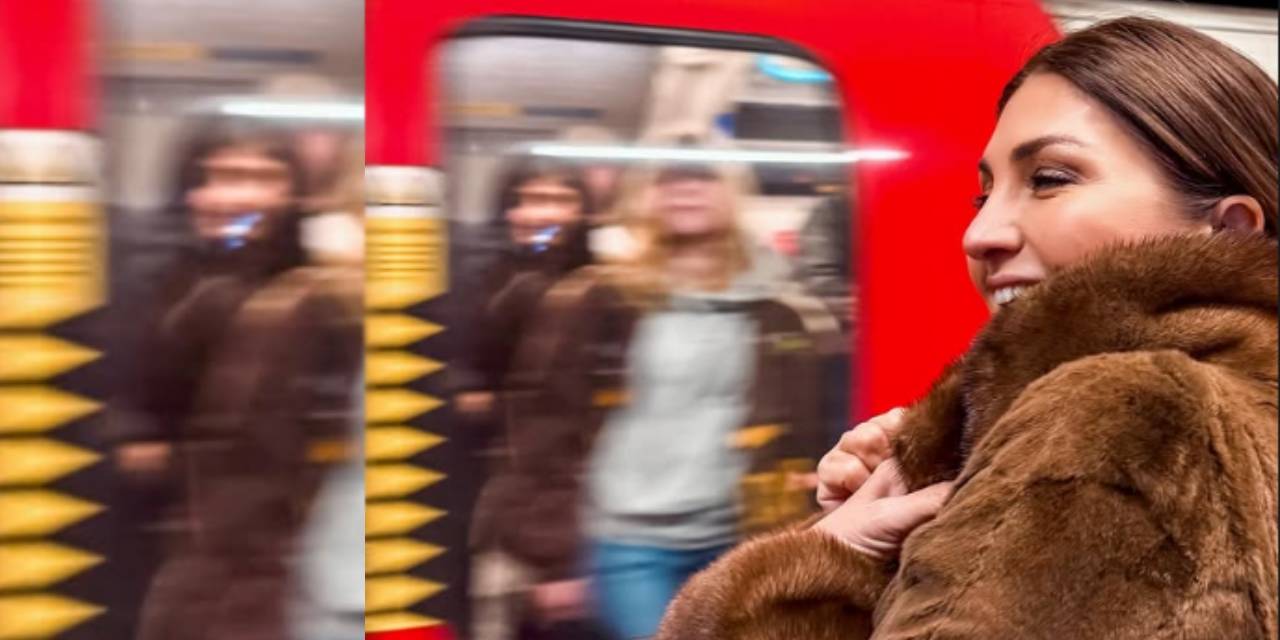 Sibel Can kürküyle metroya bindi