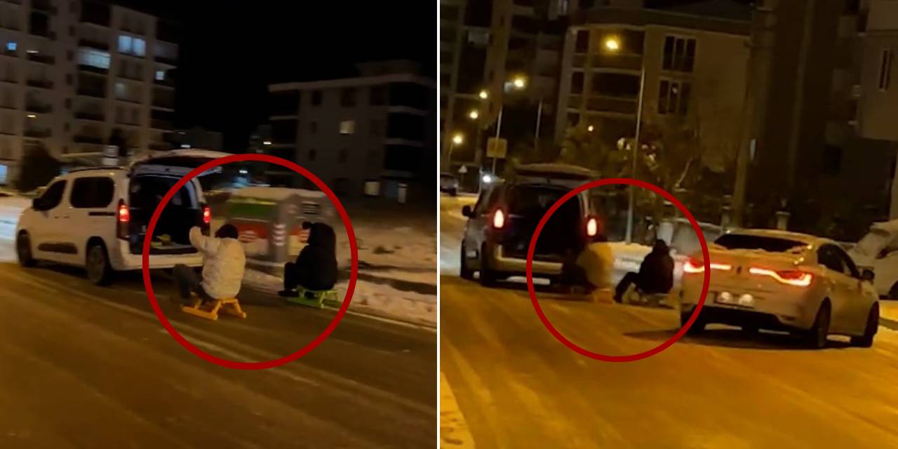 Çocukların tehlikeli eğlencesi yürekleri ağza getirdi