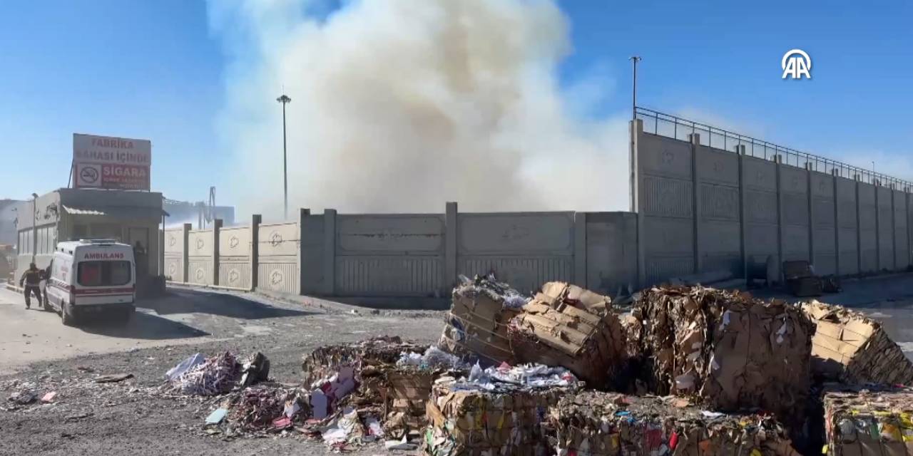 Aydın’da kağıt fabrikasında yangın