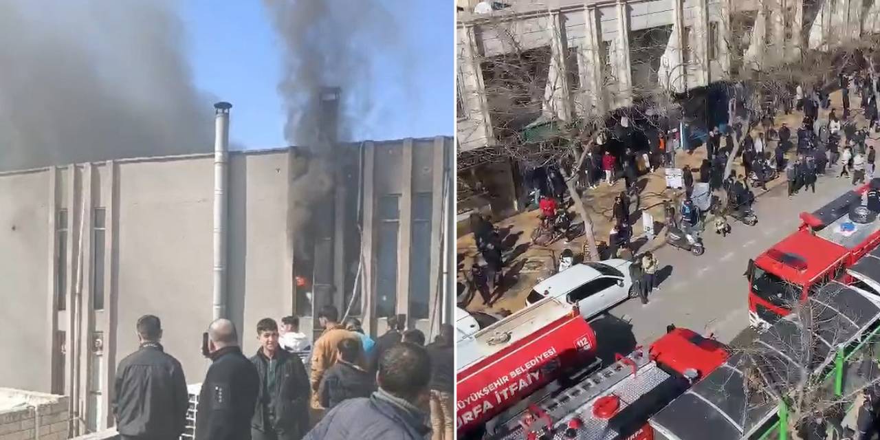 Şanlıurfa'da iş merkezinde yangın
