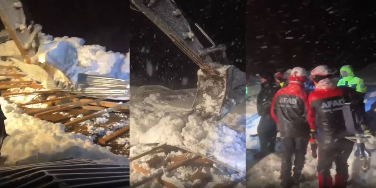 Kar yağışı nedeniyle ahır çöktü: 50 hayvan öldü