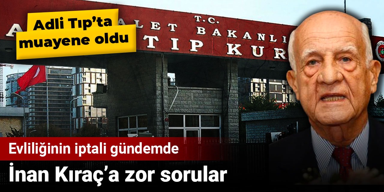 İnan Kıraç’a zor sorular! 3 saat içerde kaldığı Adli Tıp Kurumu’ndan ayrıldı