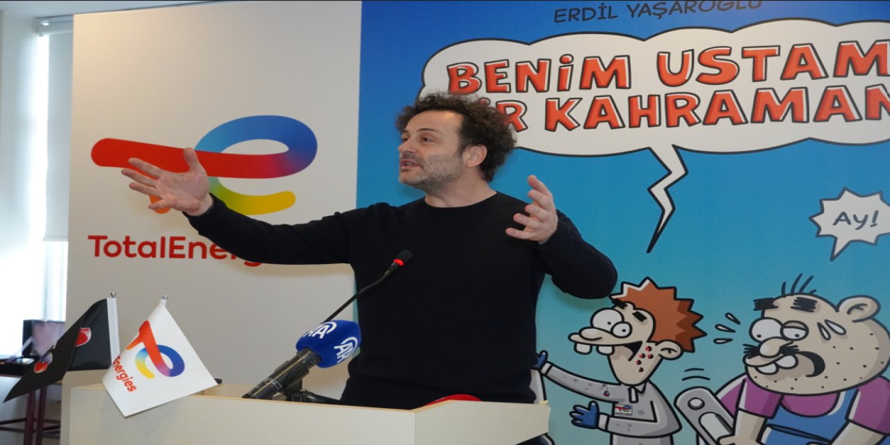 Erdil Yaşaroğlu'nun hazırladığı "Benim Ustam Bir Kahraman" karikatür kitabı okurlarıyla buluştu