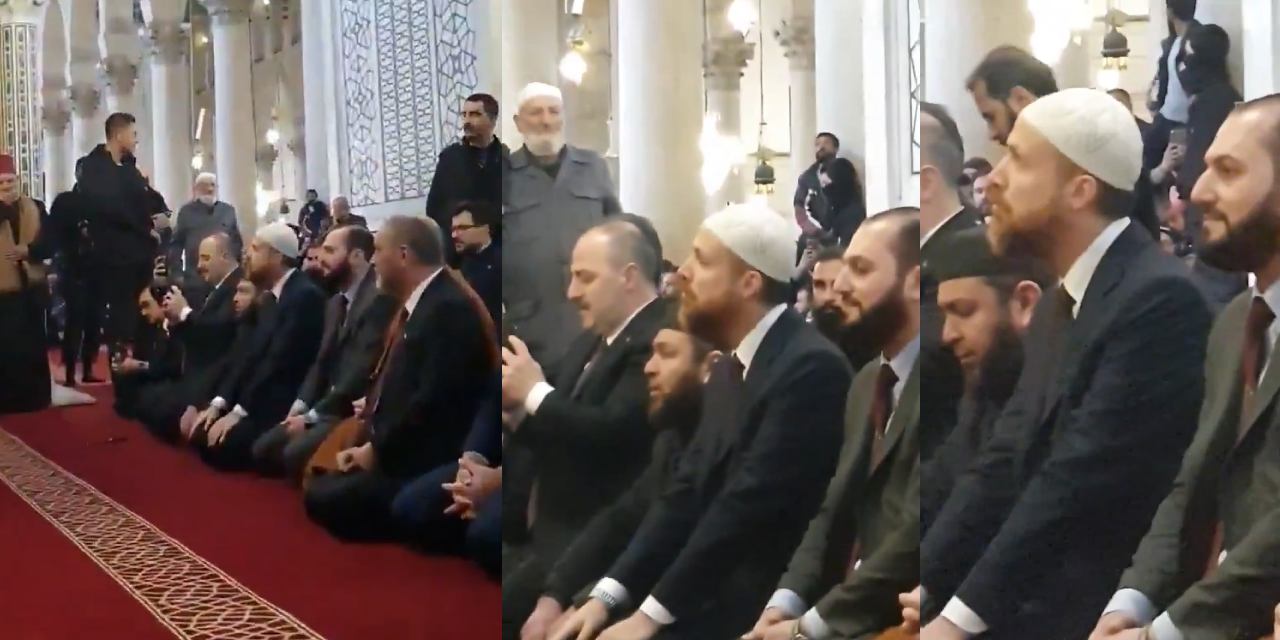 Bilal Erdoğan Emevi Camii'nde namaz kıldı
