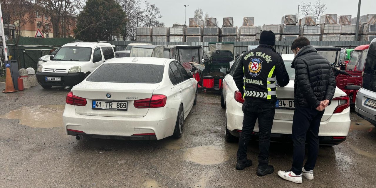 Drift atarken yakalandı ehliyeti iptal edildi