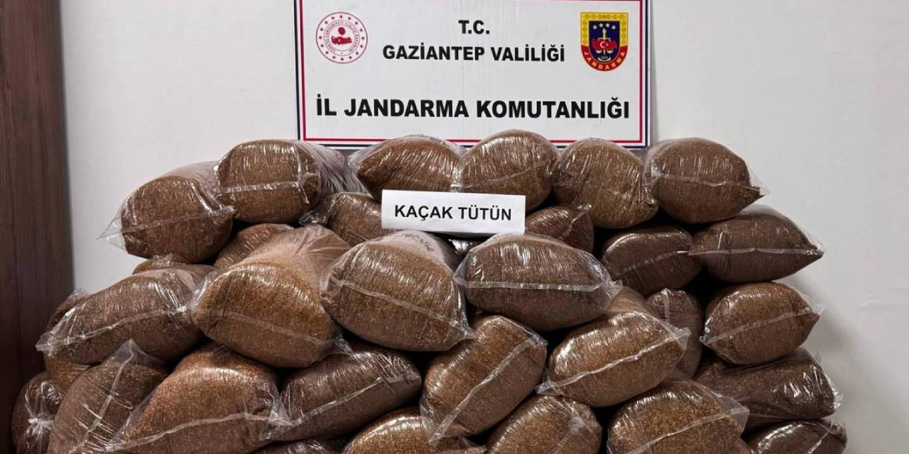 Gaziantep'te kaçakçılık operasyonu: 1 ton tütün yakalandı