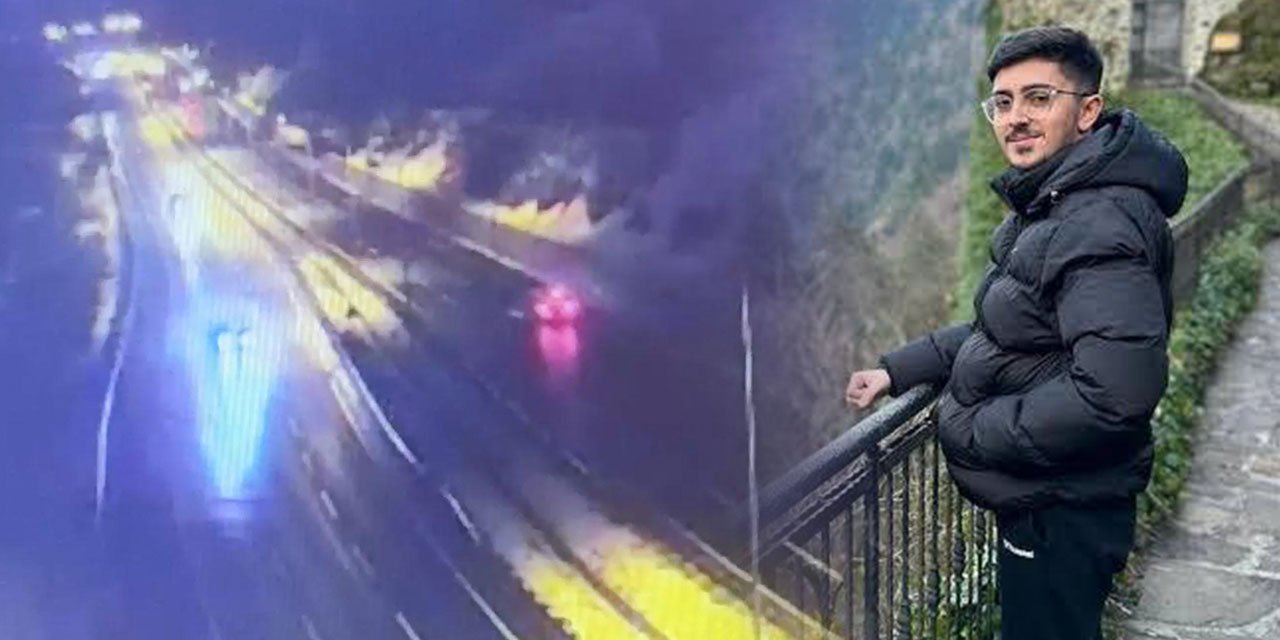 Muhammed Gürcan’ın öldüğü kaza kamerada