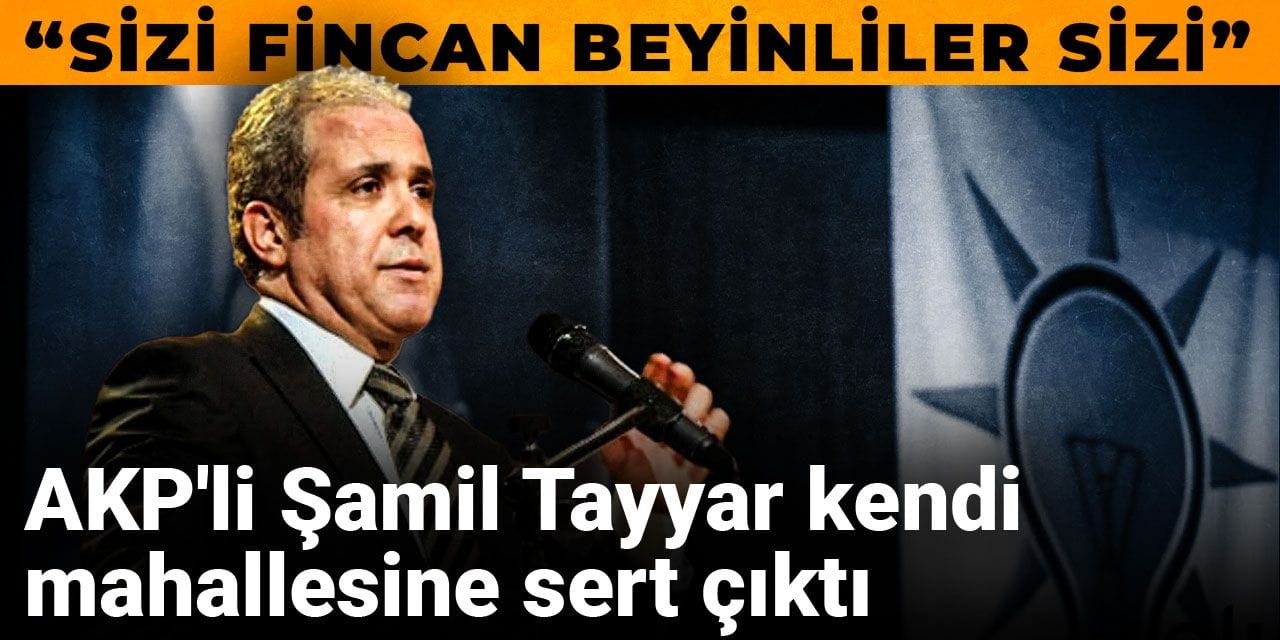AKP'li Şamil Tayyar kendi mahallesine sert çıktı: Sizi fincan beyinliler sizi