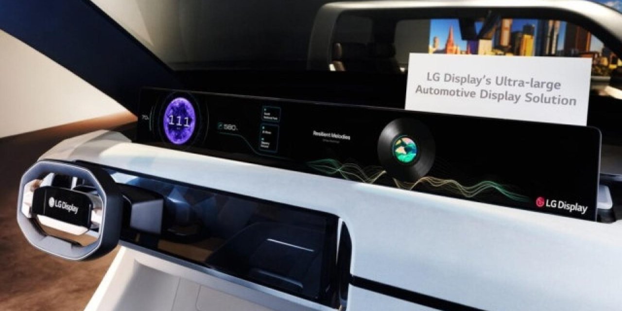 LG en büyük araç ekranını üretti