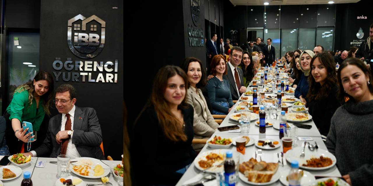İmamoğlu iftarda öğrencilerle buluştu