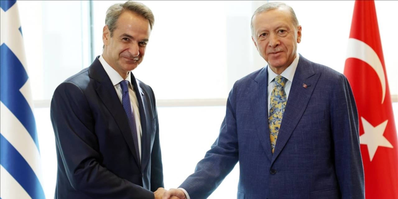 Erdoğan Yunan Başbakan Miçotakis ile görüştü
