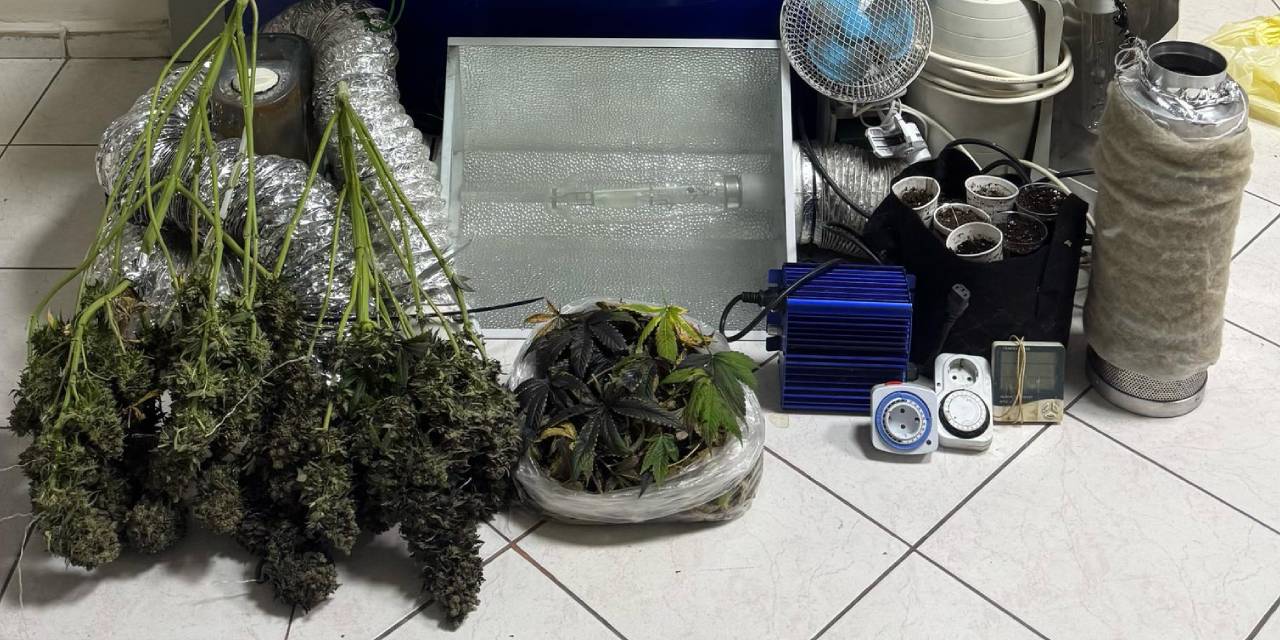 Kapıcı dairesi uyuşturucu üretim tesisine döndü