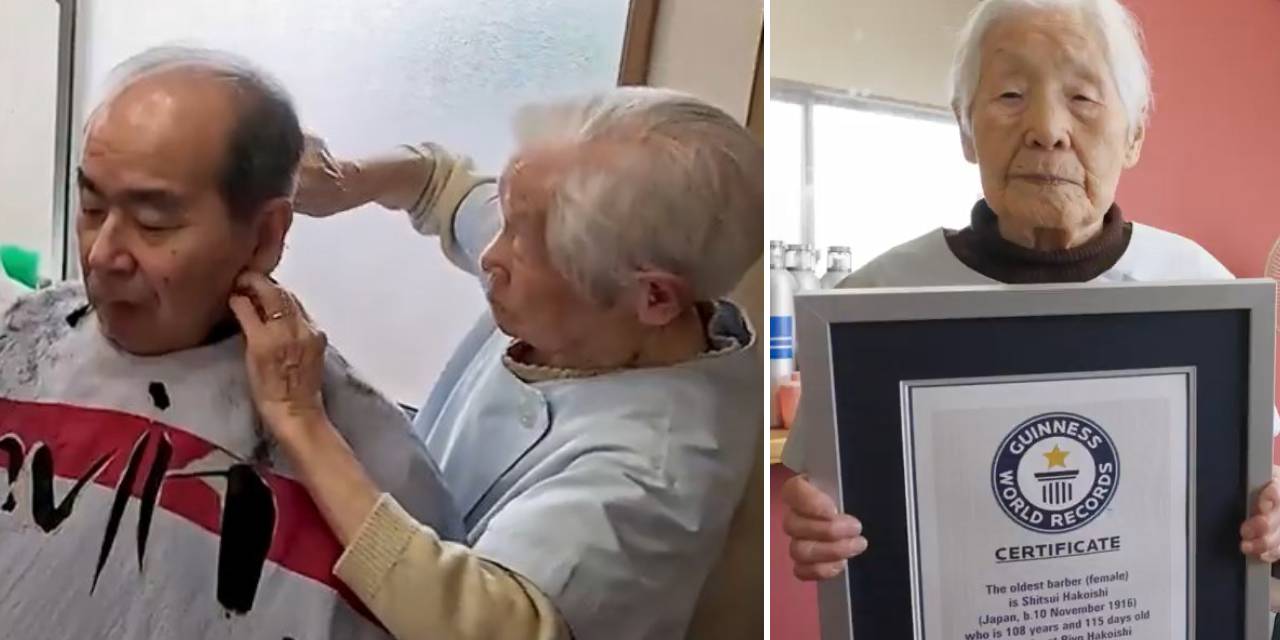 Dünyanın en yaşlı berberi rekorlar kitabına girdi