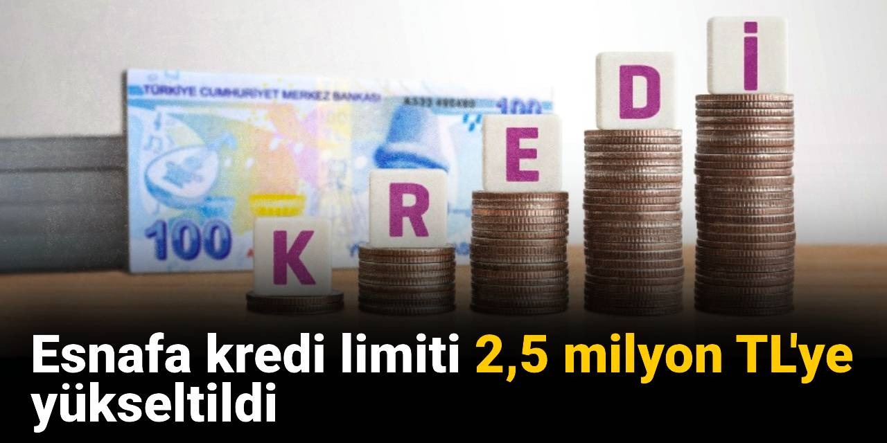 Esnafa kredi limiti 2,5 milyon TL'ye yükseltildi
