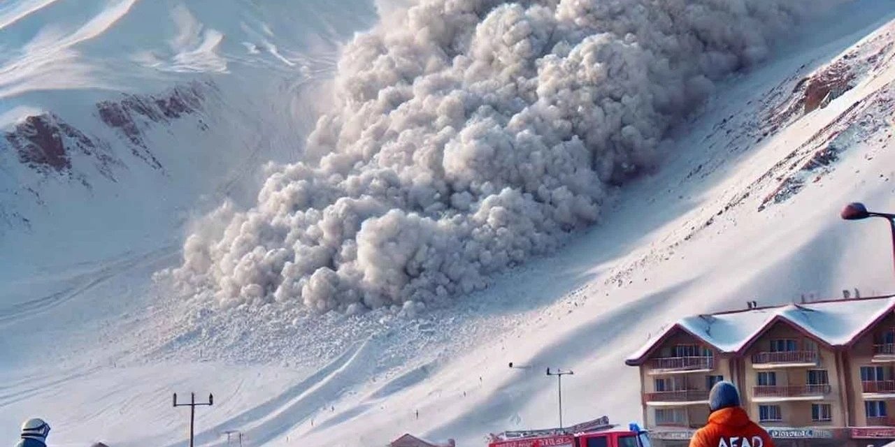 Erciyes Kayak Merkezi'nde çığ düştü