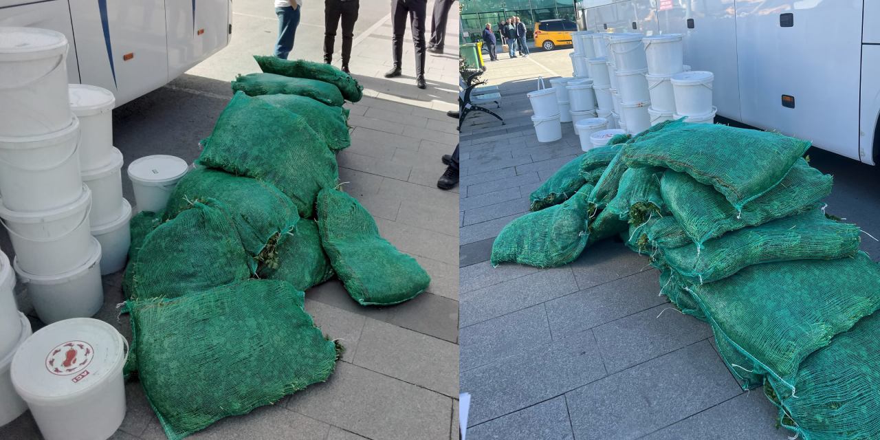 Otobüs bagajında 1 ton salçaya on binlerce liralık ceza