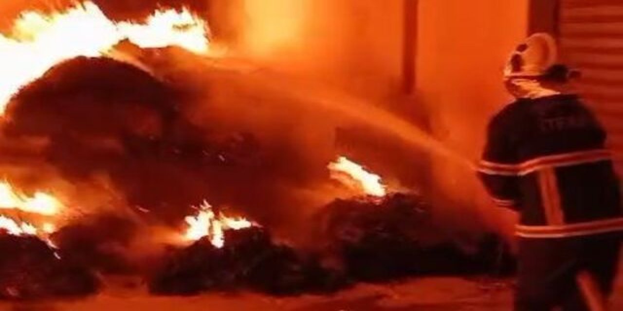 Niğde'de geri dönüşüm tesisinde korkutan yangın