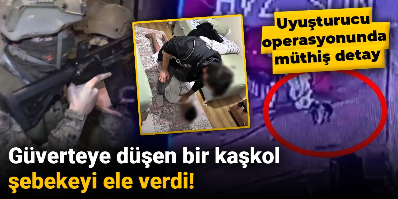 Uyuşturucu operasyonunda müthiş detay: Güverteye düşen bir kaşkol şebekeyi ele verdi!