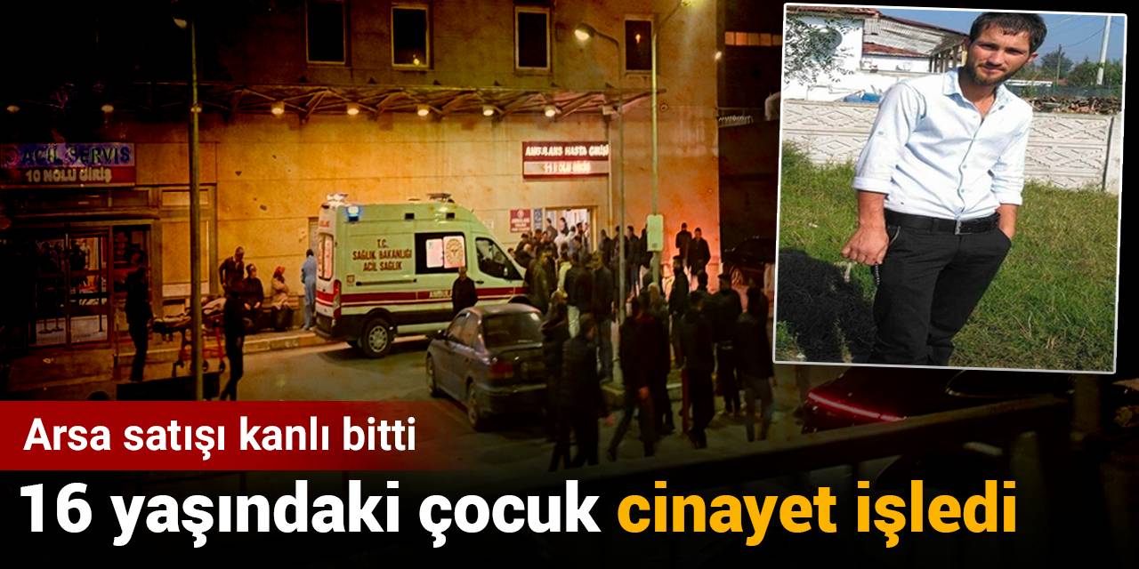 Arsa satışı kanlı bitti: 16 yaşındaki çocuk, komşusunu katletti
