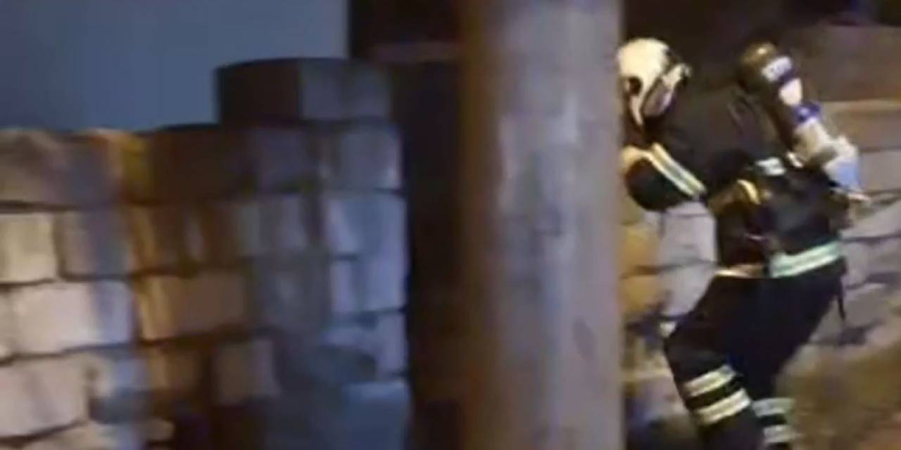 İtfaiye eri yangına müdahale ederken yaralandı